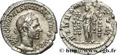Roman coins MACRINUS Type : Denier  Date : juin - juillet  Date : 217  Mint name / Town : Rome  Metal : silver  Millesimal fineness : 500  ‰ Diameter : 18  mm Orientation dies : 6  h. Weight : 3,31  g