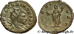 Roman coins CLAUDIUS II GOTHICUS Type : Antoninien  Date : janvier - été  Mint name / Town : Milan  Metal : billon  Millesimal fineness : 30  ‰ Diameter : 19,00  mm Orientation dies : 6  h. Weight : 4