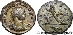 Roman coins AURELIAN Type : Aurelianus  Date : printemps - été 274  Date : 274  Mint name / Town : Rome  Metal : billon  Millesimal fineness : 50  ‰ Diameter : 22  mm Orientation dies : 11  h. Weight 