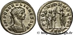 Roman coins AURELIAN Type : Aurelianus  Date : novembre 274 - septembre 275  Date : 274-275  Mint name / Town : Ticinum  Metal : billon  Millesimal fineness : 50  ‰ Diameter : 21,5  mm Orientation die