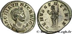 Roman coins MAGNIA URBICA Type : Aurelianus  Date : été  Date : 284  Mint name / Town : Lyon  Metal : billon  Millesimal fineness : 50  ‰ Diameter : 21,5  mm Orientation dies : 12  h. Weight : 3,56  g