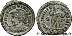 Roman coins CONSTANTINE I THE GREAT Type : Follis ou nummus  Date : 313-314  Mint name / Town : Londres  Metal : copper  Diameter : 22  mm Orientation dies : 6  h. Weight : 3,66  g. Rarity : R3  Obver