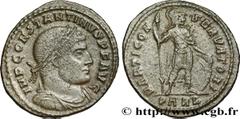 Roman coins CONSTANTINE I THE GREAT Type : Follis ou nummus  Date : 313-315  Mint name / Town : Arles  Metal : billon  Millesimal fineness : 20  ‰ Diameter : 21,5  mm Orientation dies : 6  h. Weight :