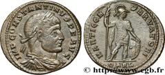 Roman coins CONSTANTINE I THE GREAT Type : Follis ou nummus  Date : 313-315  Mint name / Town : Arles  Metal : billon  Millesimal fineness : 20  ‰ Diameter : 21,5  mm Orientation dies : 6  h. Weight :