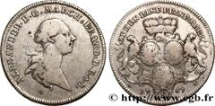 World coins GERMANY - BRANDEBOURG-ANSBACH - CHRISTIAN-FREDERIC-CHARLES-ALEXANDRE Type : Thaler  Date : 1767  Mint name / Town : Schwabach  Quantity minted : -  Metal : silver  Diameter : 41  mm Orient