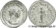 PROBUS(06-07/276-09/282)Marcus Aurelius Probus Aurelianus N° v27_0026    Date : 10/276 Nom de l'atelier : Lyon Métal : billon Diamètre : 23,5mm Axe des coins : 12h. Poids : 3,43g. Degré de rareté : R1