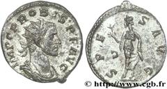 PROBUS(06-07/276-09/282)Marcus Aurelius Probus Aurelianus N° v27_0076    Date : 01-08/282 Nom de l'atelier : Lyon Métal : billon Diamètre : 22,5mm Axe des coins : 7h. Poids : 4,18g. Degré de rareté : 