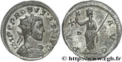 PROBUS(06-07/276-09/282)Marcus Aurelius Probus Aurelianus N° v27_0077    Date : 01-08/282 Nom de l'atelier : Lyon Métal : billon Diamètre : 22,5mm Axe des coins : 12h. Poids : 4,18g. Etat de conservat