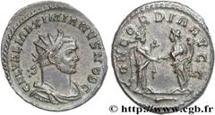 GALERE(1/03/293-5/05/311)Galerius Valerius MaximianusCésar(1/03/293-1/05/305) Aurelianus N° v27_0268    Date : 1/03/293 - 20/11/293 Nom de l'atelier : Lyon Métal : billon Diamètre : 23,5mm Axe des coi