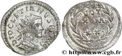 DIOCLETIEN(20/11/284-1/05/305)Caius Aurelius Valerius DiocletianusAuguste (20/11/284-1/05/305) Aurelianus N° v27_0297    Date : 294 Nom de l'atelier : Lyon Métal : billon Diamètre : 22mm Axe des coins