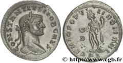 CONSTANCE Ier CHLORE(1/03/293-25/07/306)Flavius Valerius ConstantiusCésar(1/03/293-1/05/305) Follis ou nummus N° v27_0306    Date : 296 Nom de l'atelier : Lyon Métal : cuivre Diamètre : 28,5mm Axe des