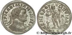 MAXIMIEN HERCULE(10/12/285-02/310)Marcus Aurelius Valerius MaximianusAuguste I (1/04/286-1/05/305) Follis ou nummus N° v27_0327    Date : 300 - mi 304 Nom de l'atelier : Lyon Métal : cuivre Diamètre :