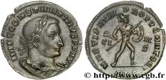 CONSTANTIN Ier LE GRAND(25/07/306-22/05/337)Flavius Valerius ConstantinusAuguste (25/12/307-22/05/337) Follis ou nummus N° v27_0381    Date : automne 308 - début 309 Nom de l'atelier : Lyon Métal : cu