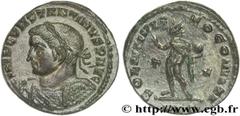 CONSTANTIN Ier LE GRAND(25/07/306-22/05/337)Flavius Valerius ConstantinusAuguste (25/12/307-22/05/337) Follis ou nummus N° v27_0391    Date : 315 Nom de l'atelier : Lyon Métal : cuivre Diamètre : 19,5
