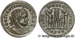 CONSTANTIN II(1/03/317-04/340)Flavius Claudius Julius ConstantinusCésar(1/03/317-9/09/337) Centenionalis ou nummus N° v27_0448    Date : 332 Nom de l'atelier : Lyon Métal : cuivre Diamètre : 17,5mm Ax