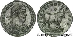 JULIEN II LE PHILOSOPHE(6/11/355-26/06/363)Flavius Claudius JulianusAuguste(02/360-26/06/363) Double maiorina, (GB, ئ 1) N° v27_0487    Date : 363 Nom de l'atelier : Lyon Métal : cuivre Diamètre : 28,