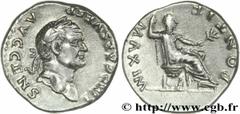 VESPASIEN(1/07/69-24/06/79)Titus Flavius Sabinus Vespasianus Denier N° v27_0516    Date : 73 Nom de l'atelier : Rome Métal : argent Diamètre : 18mm Axe des coins : 12h. Poids : 3,48g. Etat de conserva