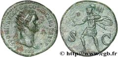 DOMITIEN(12/69-18/09/96)Titus Flavius Domitianus Auguste(13/09/81-18/09/96) Dupondius, (MB, ئ 29) N° v27_0671    Date : 86 Nom de l'atelier : Rome Métal : bronze Diamètre : 28,5mm Axe des coins : 6h. 