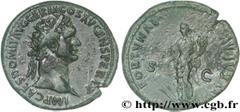 DOMITIEN(12/69-18/09/96)Titus Flavius Domitianus Auguste(13/09/81-18/09/96) Dupondius, (MB, ئ 29) N° v27_0672    Date : 90 Nom de l'atelier : Rome Métal : bronze Diamètre : 28,5mm Axe des coins : 6h. 