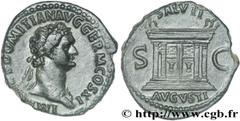 DOMITIEN(12/69-18/09/96)Titus Flavius Domitianus Auguste(13/09/81-18/09/96) As, (MB, ئ 29) N° v27_0704    Date : 85 Nom de l'atelier : Rome Métal : bronze Diamètre : 28,5mm Axe des coins : 6h. Poids :