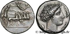 Greek Coins SICILY - SOLUS Type : Tétradrachme  Date : c. 360-350 AC.  Mint name / Town : Solus, Sicile  Metal : silver  Diameter : 25,5  mm Orientation dies : 3  h. Weight : 17,06  g. Rarity : R3  Ob