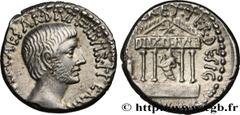 Roman coins OCTAVIAN Type : Denier  Date : printemps - été  Date : c. 36 AC.  Mint name / Town : Rome ou Italie  Metal : silver  Millesimal fineness : 950  ‰ Diameter : 17  mm Orientation dies : 5  h.