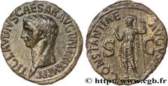 Roman coins CLAUDIUS Type : As  Date : 50-54  Mint name / Town : Rome  Metal : copper  Diameter : 31  mm Orientation dies : 6  h. Weight : 10,96  g. Rarity : R1  Obverse legend : TI CLAVDIVS CAESAR AV