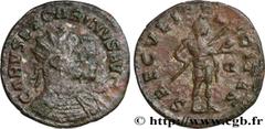 Roman coins CARUS AND CARINUS Type : Aurelianus  Date : 11-12/282  Mint name / Town : Lyon  Metal : billon  Millesimal fineness : 50  ‰ Diameter : 22  mm Orientation dies : 6  h. Weight : 2,79  g. Rar