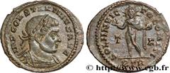 Roman coins CONSTANTINE I THE GREAT Type : Follis ou nummus  Date : 316-317  Mint name / Town : Trèves  Metal : copper  Diameter : 19,5  mm Orientation dies : 12  h. Weight : 3,06  g. Rarity : UNIQUE 