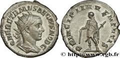 Roman coins HERENNIUS ETRUSCUS Type : Antoninien  Date : 250  Mint name / Town : Rome  Metal : billon  Millesimal fineness : 400  ‰ Diameter : 21,5  mm Orientation dies : 6  h. Weight : 3,53  g. Rarit