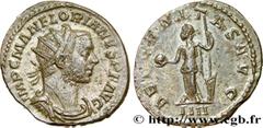Roman coins FLORIANUS Type : Aurelianus  Date : août  Date : 276  Mint name / Town : Lyon  Metal : billon  Millesimal fineness : 50  ‰ Diameter : 22  mm Orientation dies : 7  h. Weight : 3,48  g. Rari