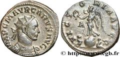 Roman coins CARUS Type : Aurelianus  Date : janvier - mars  Mint name / Town : Lyon  Metal : billon  Millesimal fineness : 50  ‰ Diameter : 21,5  mm Orientation dies : 6  h. Weight : 3,96  g. Officine
