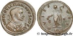 Roman coins DIOCLETIAN Type : Follis ou nummus  Date : octobre  Date : 307  Mint name / Town : Lyon  Metal : copper  Diameter : 28  mm Orientation dies : 12  h. Weight : 6,41  g. Rarity : R1  Obverse 