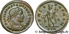 Roman coins CONSTANTINE I THE GREAT Type : Follis ou nummus  Date : printemps  Date : 307  Mint name / Town : Trèves  Metal : copper  Diameter : 27,5  mm Orientation dies : 6  h. Weight : 8,69  g. Rar