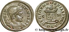 Roman coins CONSTANTINE I THE GREAT Type : Centenionalis ou nummus  Date : 321-322  Mint name / Town : Lyon  Metal : copper  Diameter : 18  mm Orientation dies : 6  h. Weight : 3,10  g. Rarity : R2  O