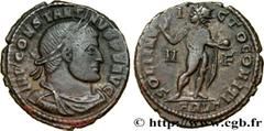 Roman coins CONSTANTINE I THE GREAT Type : Follis ou nummus  Date : 316  Mint name / Town : Arles  Metal : copper  Diameter : 20,5  mm Orientation dies : 12  h. Weight : 3,65  g. Rarity : R1  Officine