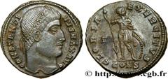 Roman coins CONSTANTINE I THE GREAT Type : Centenionalis ou nummus  Date : 328  Mint name / Town : Constantinople  Metal : copper  Diameter : 19  mm Orientation dies : 12  h. Weight : 3,24  g. Rarity 