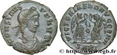 Roman coins CONSTANS Type : Centenionalis ou nummus  Date : 341-342  Mint name / Town : Arles  Metal : copper  Diameter : 16,5  mm Orientation dies : 6  h. Weight : 1,72  g. Rarity : R1  Officine : 2e