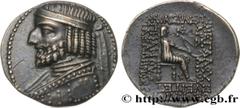 Greek Coins PARTHIA - PARTHIAN KINGDOM - UNKNOWN KING Type : Tetradrachme  Date : c. 75 AC.  Mint name / Town : Séleucie du Tigre  Metal : silver  Diameter : 27  mm Orientation dies : 12  h. Weight : 
