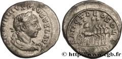 Roman coins ELAGABALUS Type : Denier  Date : 219-220  Mint name / Town : Antioche  Metal : silver  Millesimal fineness : 500  ‰ Diameter : 19,5  mm Orientation dies : 12  h. Weight : 3,29  g. Rarity :