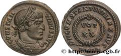 Roman coins CONSTANTINE I THE GREAT Type : Centenionalis ou nummus  Date : 322-324  Mint name / Town : Arles  Metal : copper  Diameter : 19,00  mm Orientation dies : 12  h. Weight : 3,23  g. Rarity : 