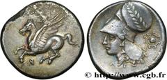 Greek Coins CORINTHIA - CORINTH Type : Statère  Date : c. 330 AC.  Mint name / Town : Corinthe, Corinthie  Metal : silver  Diameter : 23  mm Orientation dies : 9  h. Weight : 8,34  g. Rarity : R1  Obv