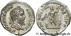 Roman coins SEPTIMIUS SEVERUS Type : Denier  Date : 210  Mint name / Town : Rome  Metal : silver  Millesimal fineness : 550  ‰ Diameter : 19,5  mm Orientation dies : 12  h. Weight : 3,00  g. Officine 