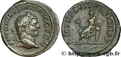 Roman coins CARACALLA Type : Denier  Date : 214  Mint name / Town : Rome  Metal : silver  Millesimal fineness : 500  ‰ Diameter : 18  mm Orientation dies : 6  h. Weight : 3,08  g. Rarity : R1  Officin