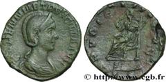 Roman coins HERENNIA ETRUSCILLA Type : Sesterce  Date : 250  Mint name / Town : Rome  Metal : copper  Diameter : 29  mm Orientation dies : 12  h. Weight : 19,07  g. Rarity : R1  Officine : 6e  Obverse