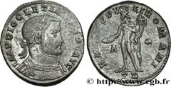 Roman coins DIOCLETIAN Type : Follis ou nummus  Date : 298-299  Mint name / Town : Trèves  Metal : copper  Diameter : 28  mm Orientation dies : 12  h. Weight : 11,39  g. Officine : 1re  Obverse legend