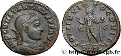 Roman coins CONSTANTINE I THE GREAT Type : Follis ou nummus  Date : début - automne 317  Date : 317  Mint name / Town : Arles  Metal : copper  Diameter : 20  mm Orientation dies : 6  h. Weight : 3,26 