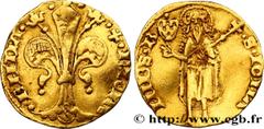 World coins ITALY - FLORENCE - REPUBLIC Type : Florin d'or, 13e série  Date : 1395-1409  Mint name / Town : Florence  Quantity minted : -  Metal : gold  Diameter : 19,5  mm Orientation dies : 5  h. We