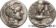 Greek Coins ATTICA - ATHENS Type : Tétradrachme stéphanophore  Date : c. 113-112 AC.  Mint name / Town : Athènes, Attique  Metal : silver  Diameter : 28  mm Orientation dies : 12  h. Weight : 16,78  g