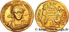 Roman coins CONSTANTIUS II Type : Solidus  Date : 353-354  Mint name / Town : Nicomédie  Metal : gold  Millesimal fineness : 1000  ‰ Diameter : 21  mm Orientation dies : 12  h. Weight : 4,42  g. Rarit